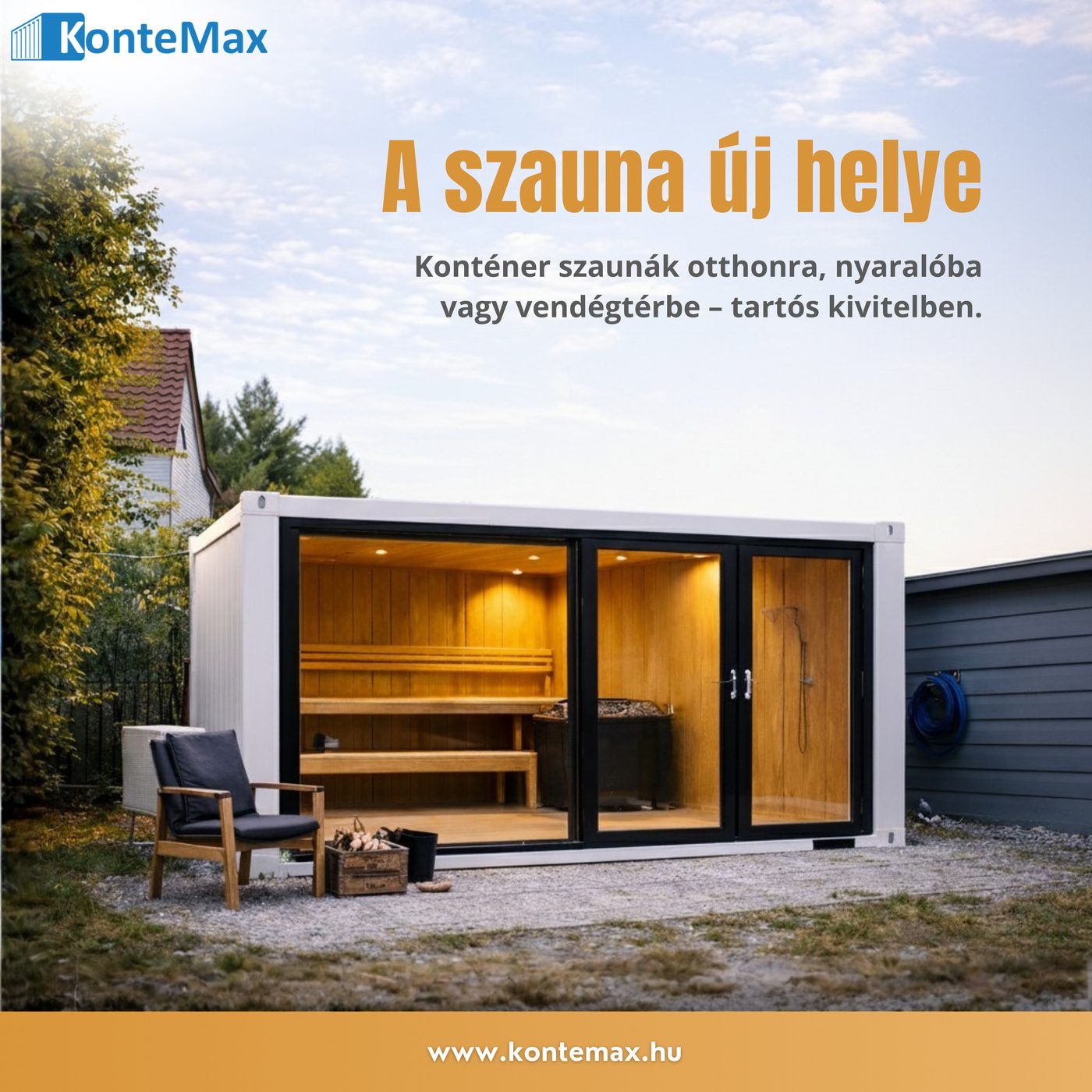 KonteMax szauna konténer